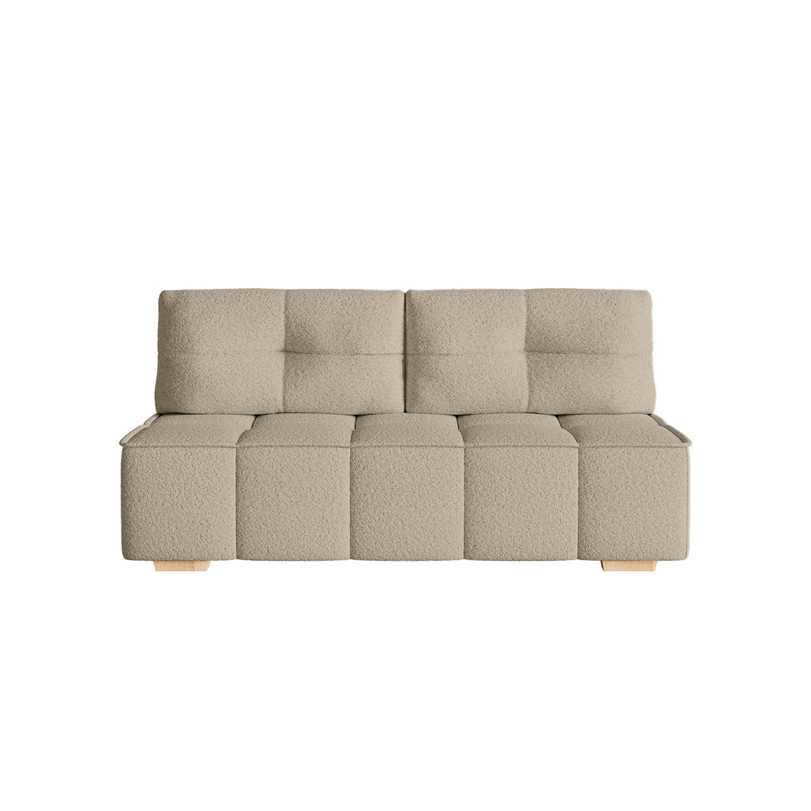 SOFA Miia mit Schlaffunktion, Taupe - Greige, Textil (196/90/85cm) - Fedve
