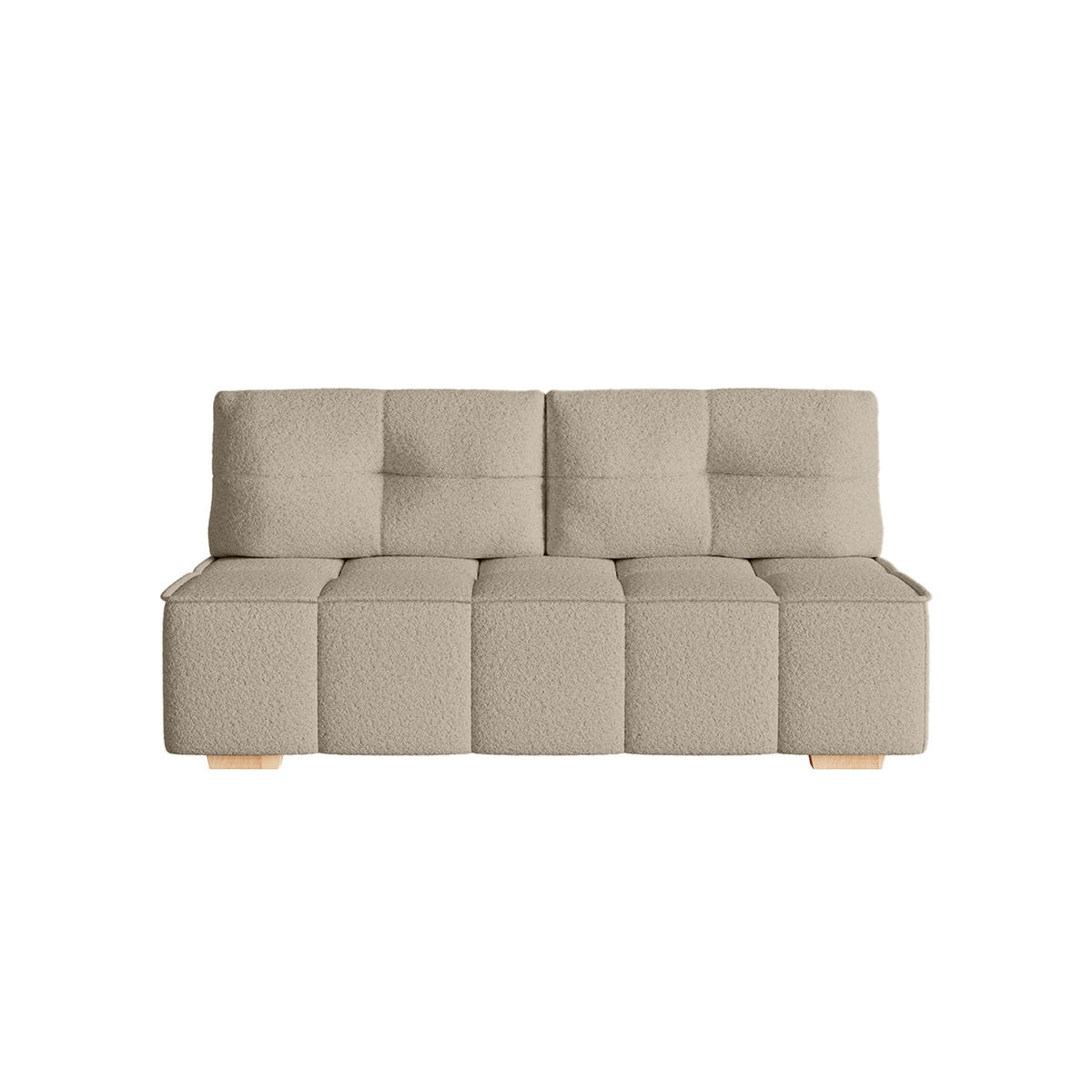 SOFA Miia mit Schlaffunktion, Taupe - Greige, Textil (196/90/85cm) - Fedve