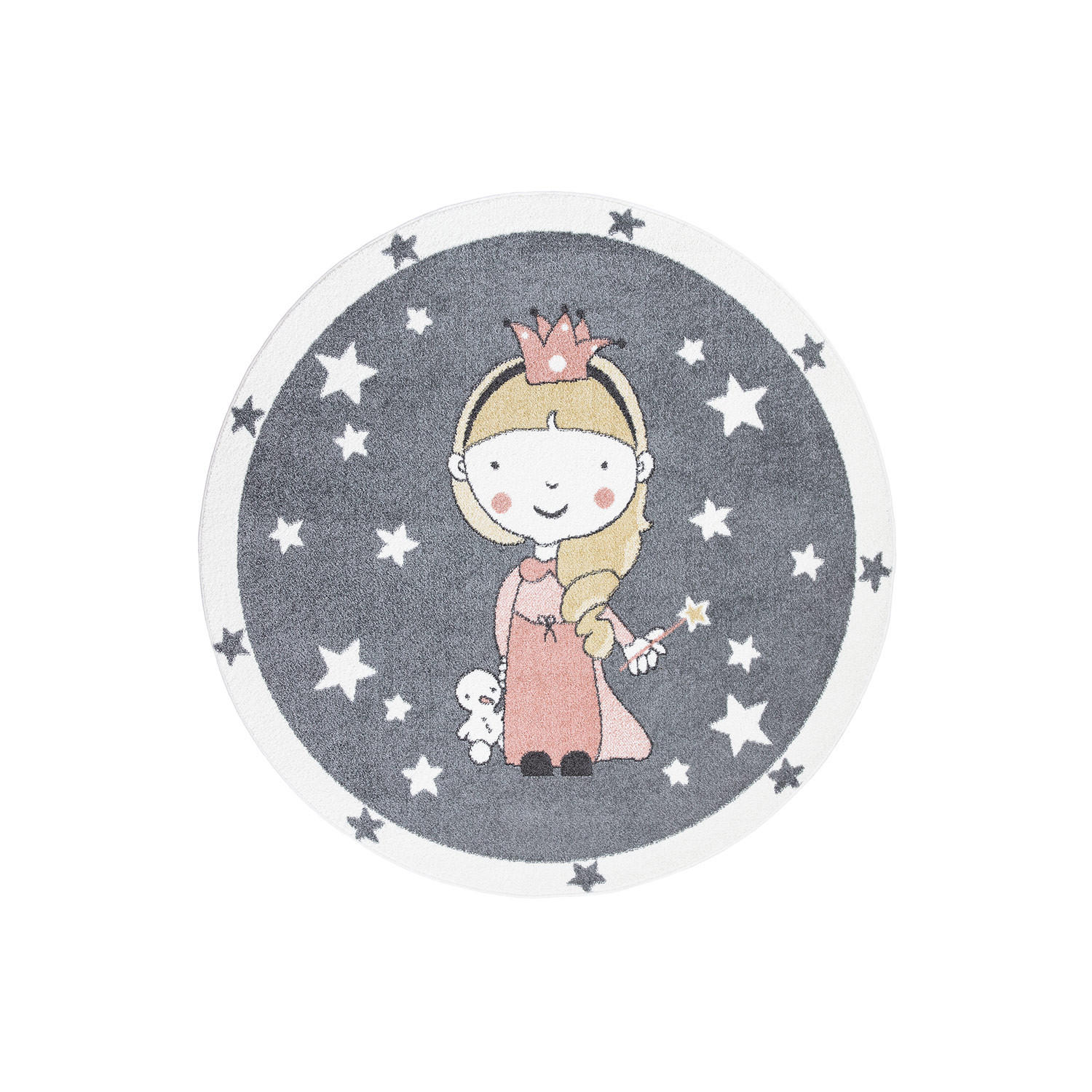 KINDERTEPPICH Anime 893 Grau 160 cm Rund - Grau, Textil (160/160cm) - carpet city