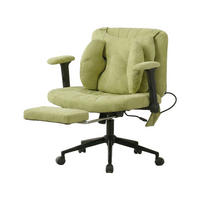 BÜROSTUHL in Grün 55x80x86 cm mit Drehfunktion und verstellbarer Lordosenstütze - Grün, Textil (80/86/55cm) - IVMEU