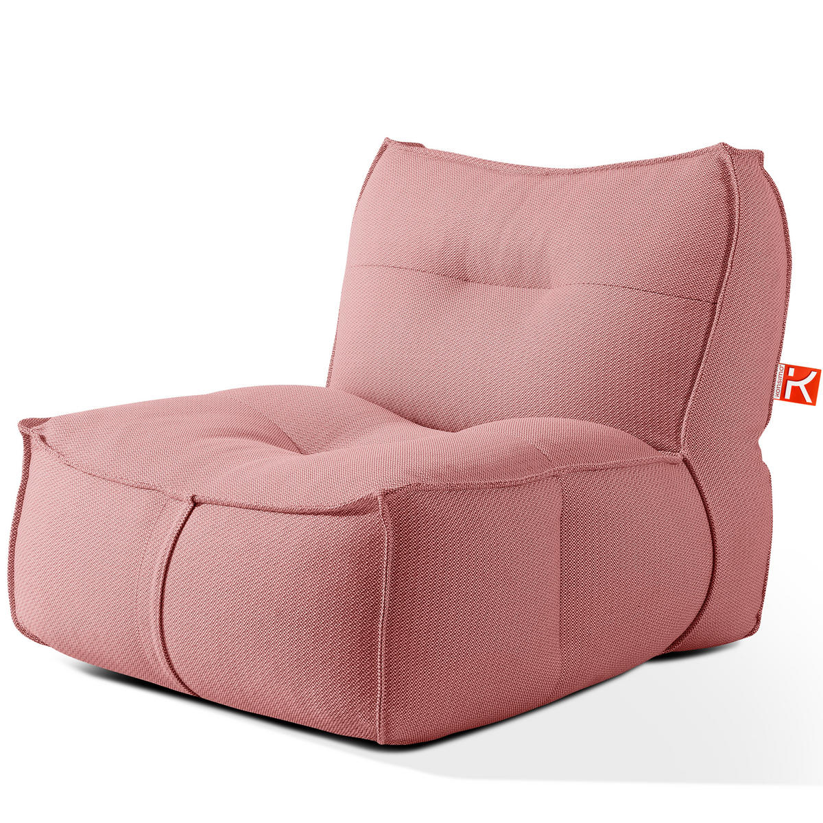 GARTENLOUNGE-SET LOVIA, Möbel-Set, Rot/Weiß - Rot, Textil - KONSIMO®