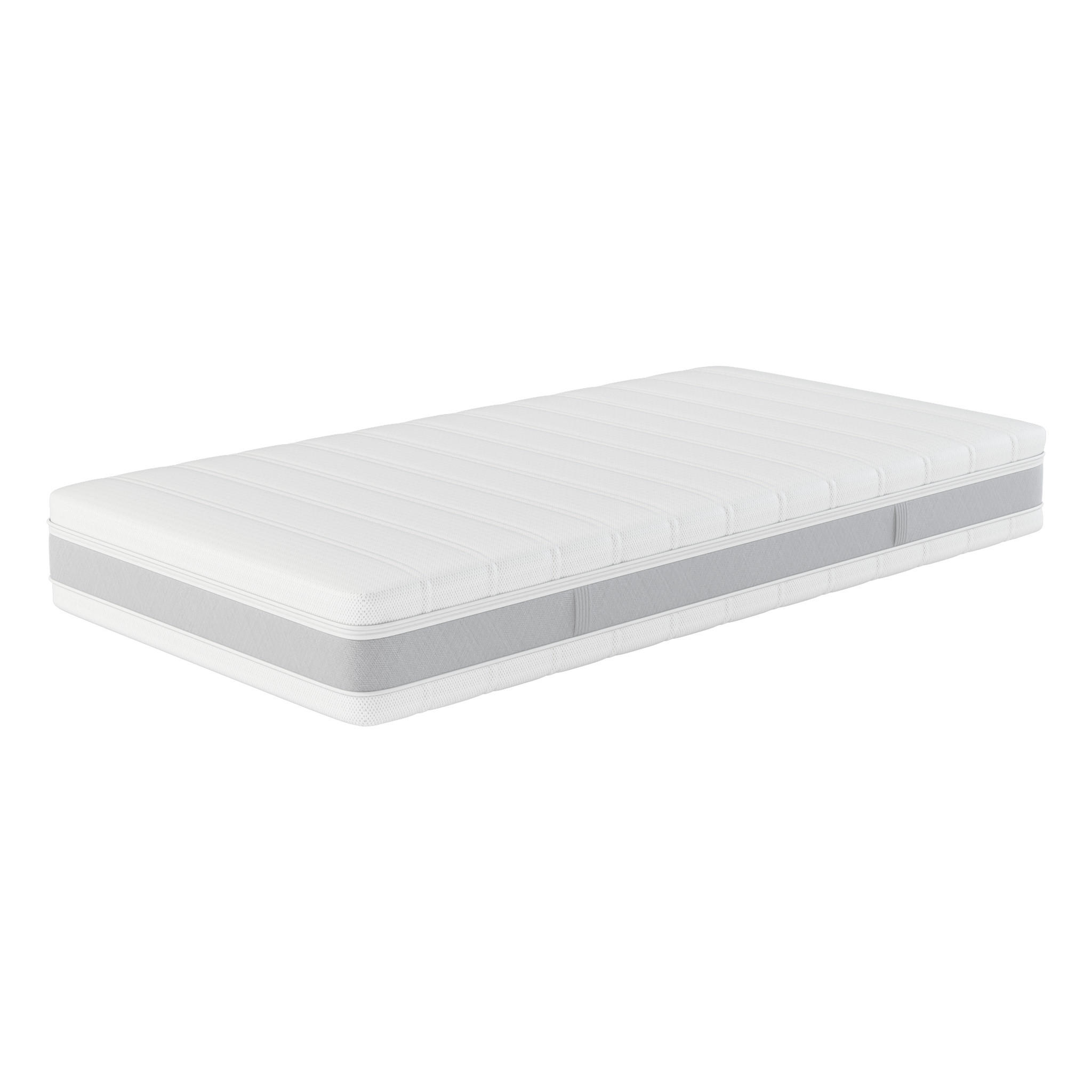 TASCHENFEDERKERN-MATRATZE "Sleep Balance TFK", H2/H3, 180 x 200 cm, Höhe: ca. 24 cm - Weiß, Textil (180/200cm) - Hn8 Schlafsysteme