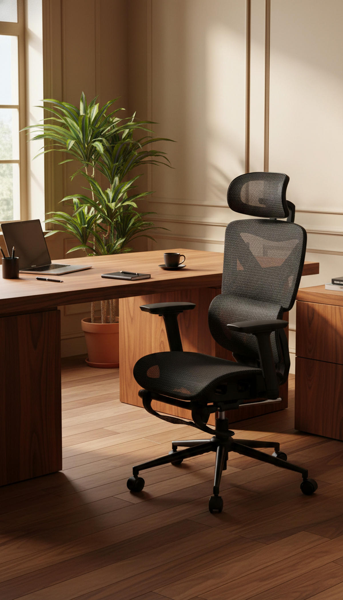 BÜROSTUHL Vaylen schwarz/schwarz - Schwarz, Kunststoff/Metall (66/124/66cm) - TPFLiving