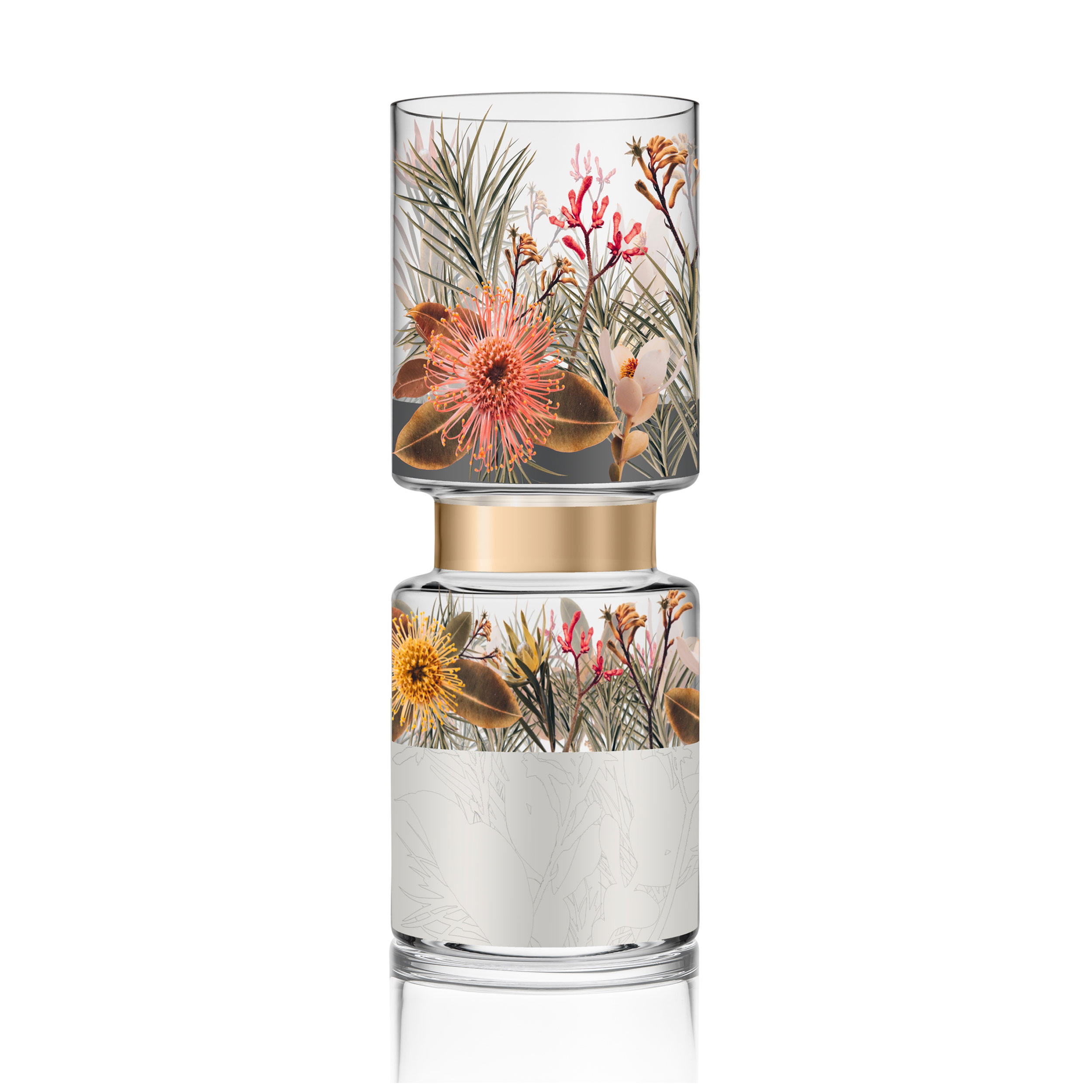 VASE Flory, Glas, Bunt, 40 cm - Multicolor, Glas (40cm) - Goebel