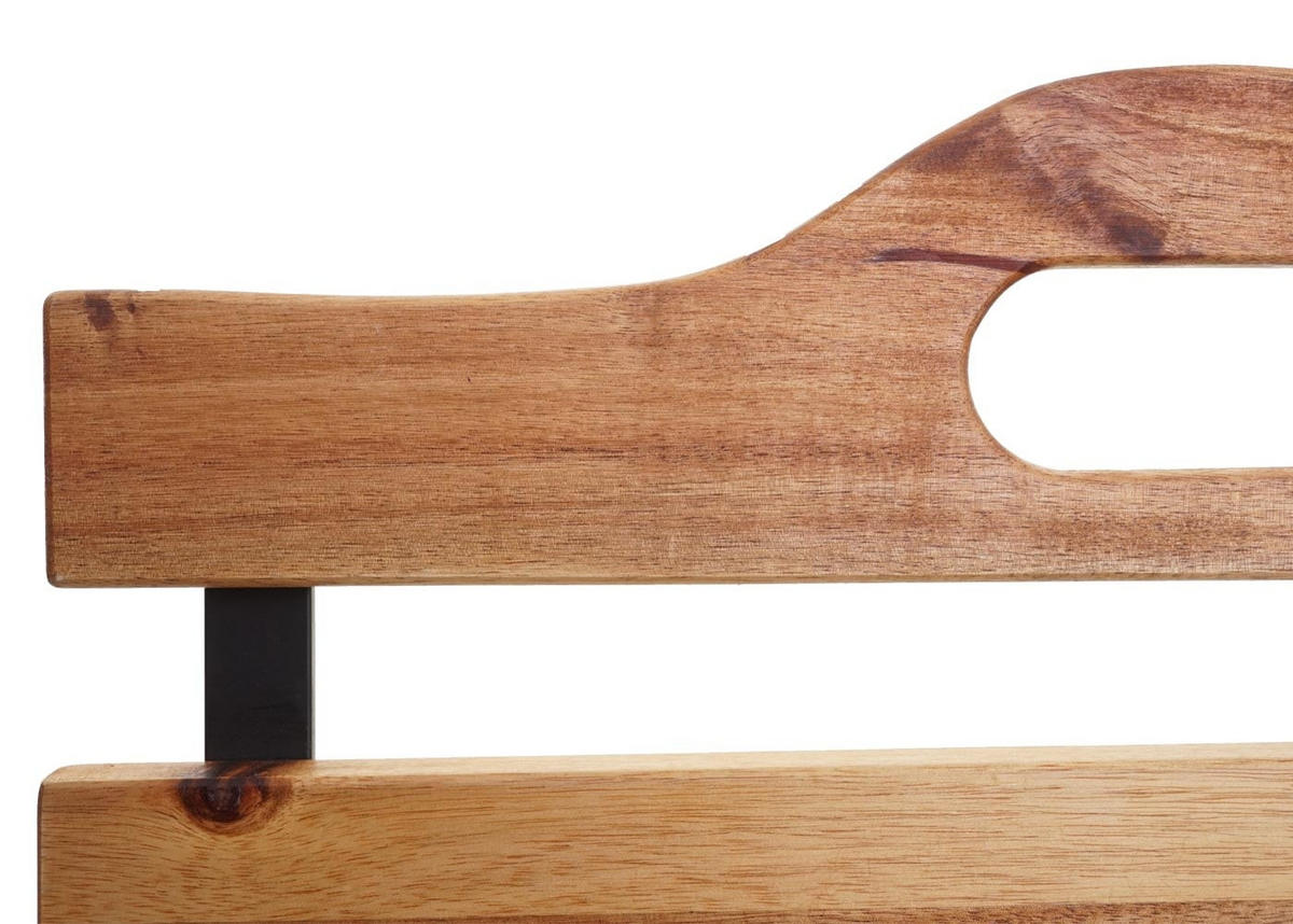 GARTENSTUHL 2er-Set HxBxT 88x55x49cm Sitzhöhe 46cm Gastronomie-Qualität Akazie Naturfarben - Naturfarben, Holz (55/88/49cm) - PROREGAL