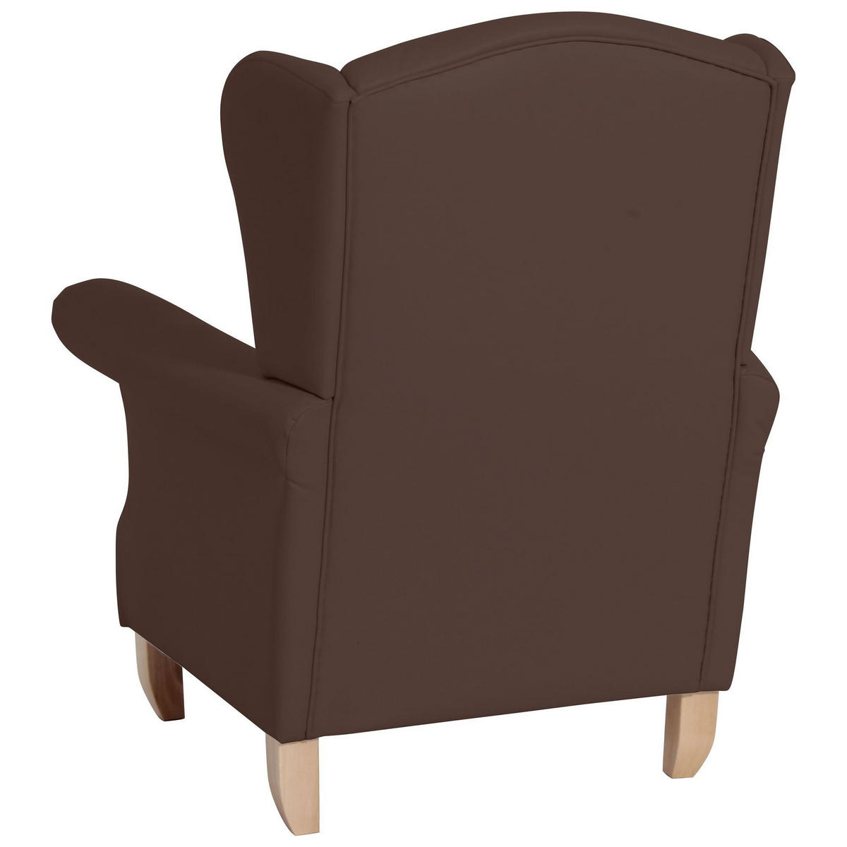 OHRENSESSEL Katria Bezug Kunstleder Buche natur / braun - Braun, Kunststoff (88/108/84cm) - 58aufmkessel