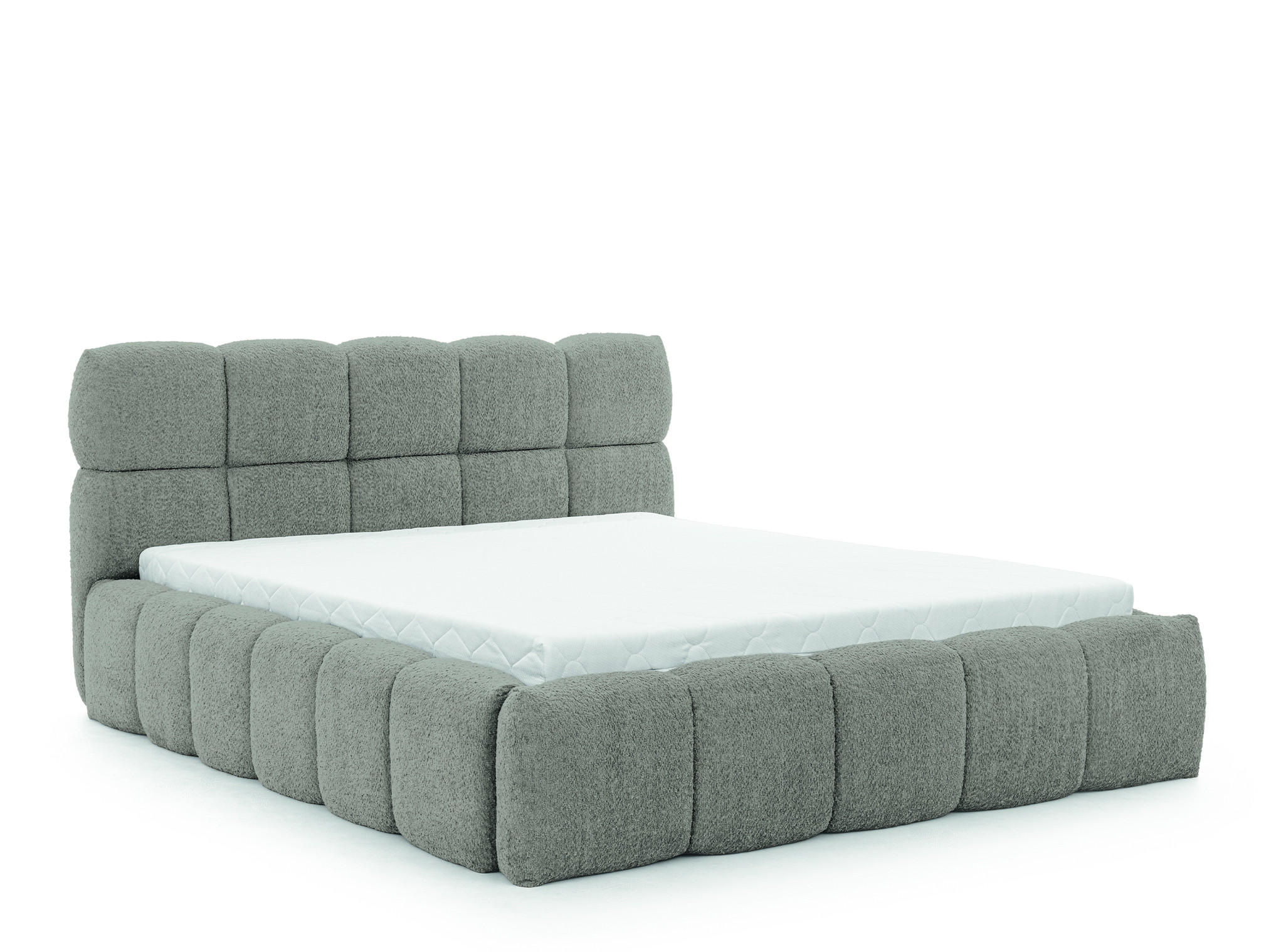 AN Furniture Store Polsterbett Grau 140x200 cm