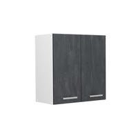 HÄNGESCHRANK R-Line Schwarz Beton 60 cm - Schwarz/Weiß, Holzwerkstoff (60/60/31cm) - Vicco