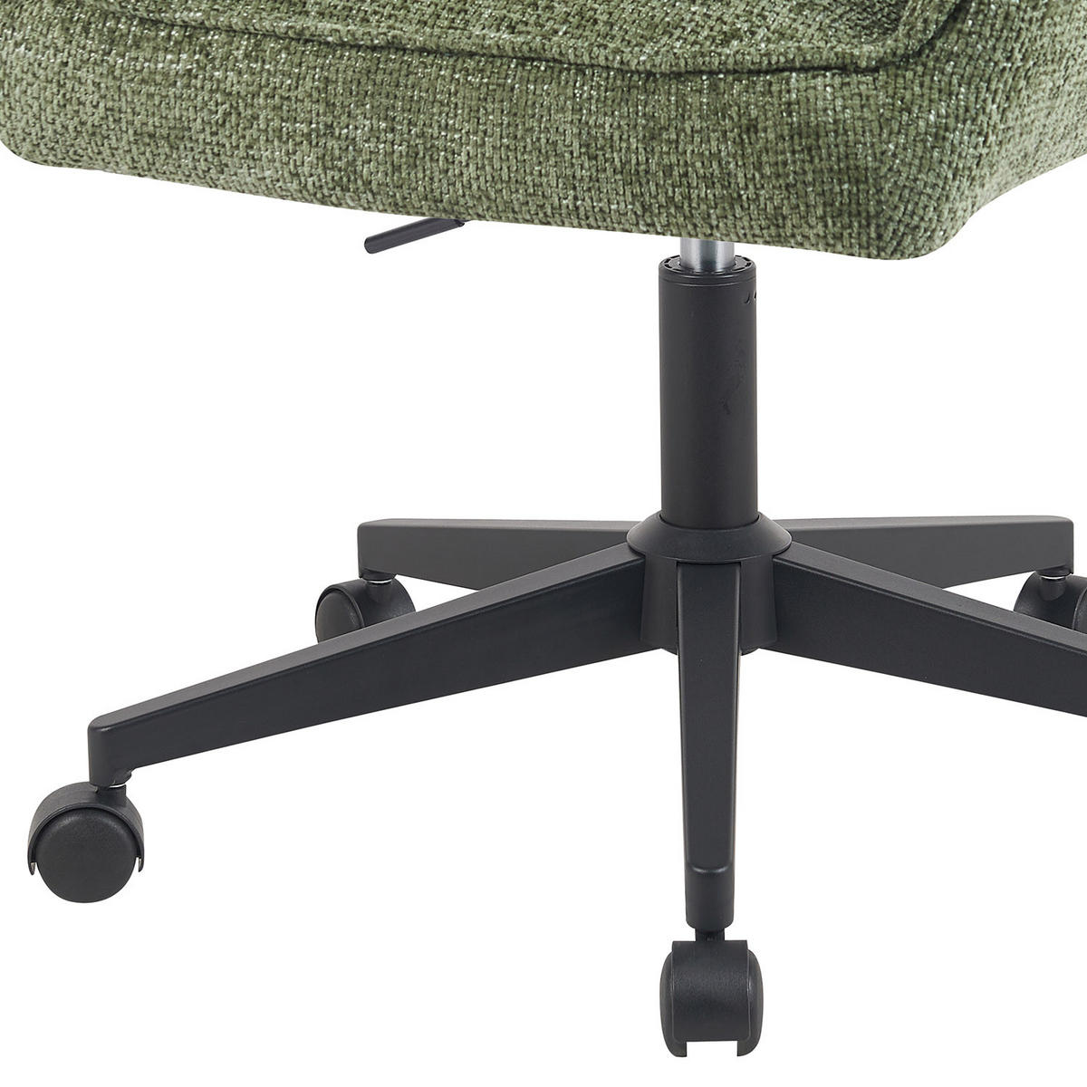 BÜROSTUHL Mika-Sven - Schwarz/Grün, Textil/Metall (59/81/66cm) - DUBI Möbel