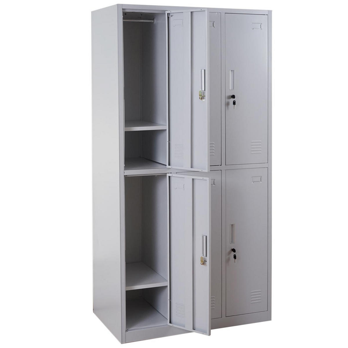 SCHLIESSFACH Grau - Grau, Metall (90/180/50cm) - MCW