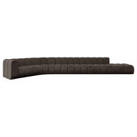 ECKSOFA modulares Sofa Tilmo-L3 - 581x194x70 cm Braun - Braun, Holzwerkstoff/Textil (581/194cm) - ALTDECOR