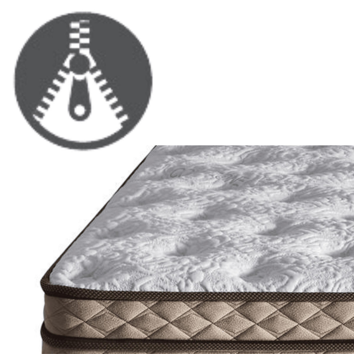 BOXBETT Comfizone Set 140x200 - Braun, Holz/Metall (140/200cm) - Bambi