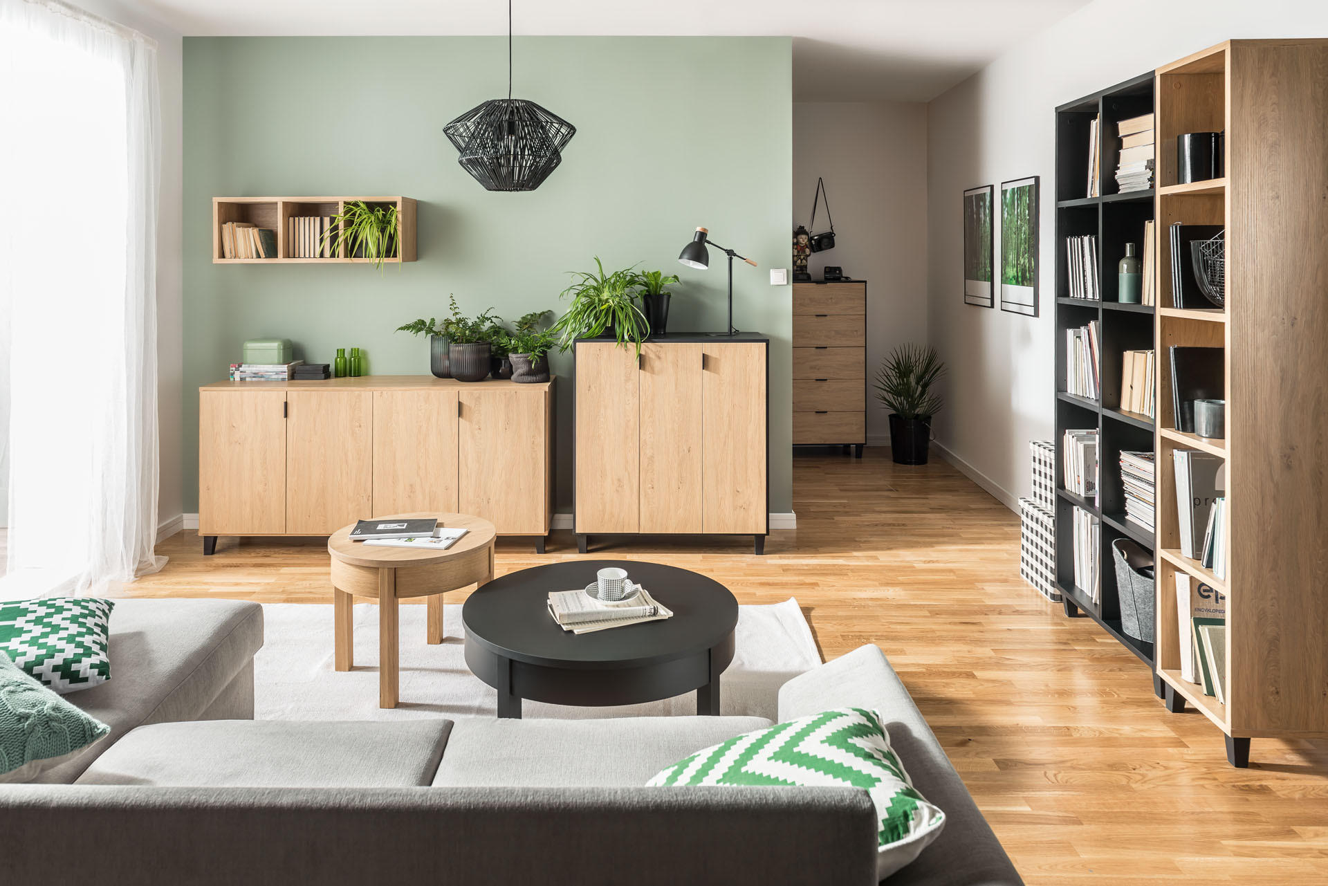 COUCHTISCH rund Buche massiv - Eichefarben, Holzwerkstoff (80/80/35cm) - Vox Möbel