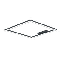 LED-DECKENLEUCHTE - Anthrazit, Metall (60/60/100cm) - Lumicom