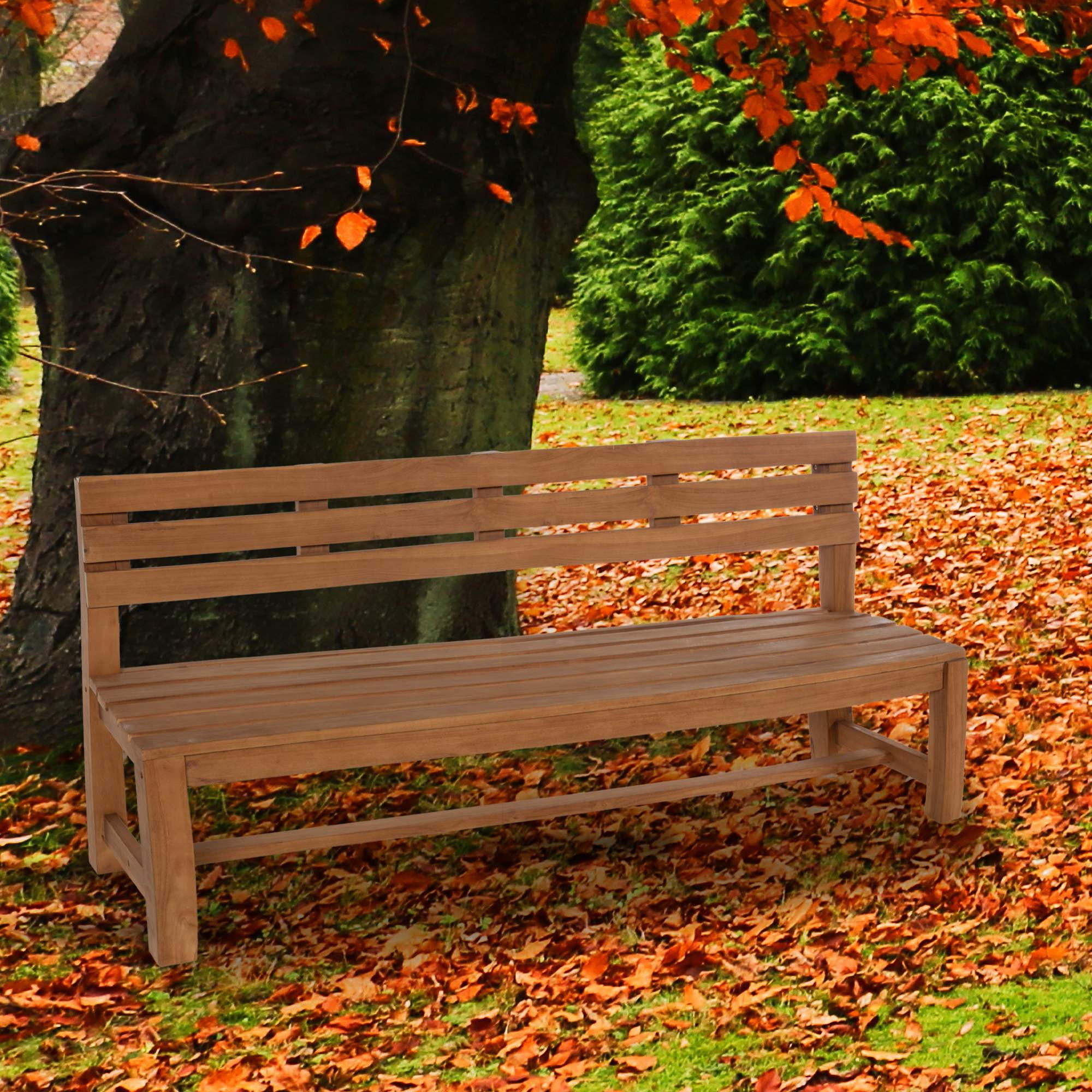 GARTENBANK 200/50 cm Holz teak - Teakfarben, Holz (200/85/50cm) - CLP