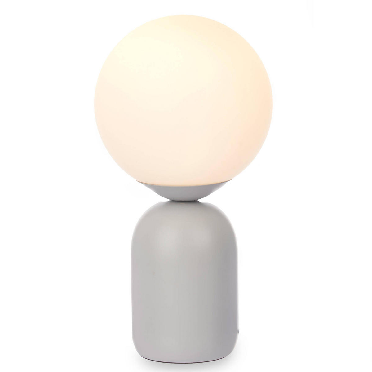 TISCHLAMPE Ball Ø 15 cm - Grau, Keramik (15/15/28.5cm) - Giftdecor