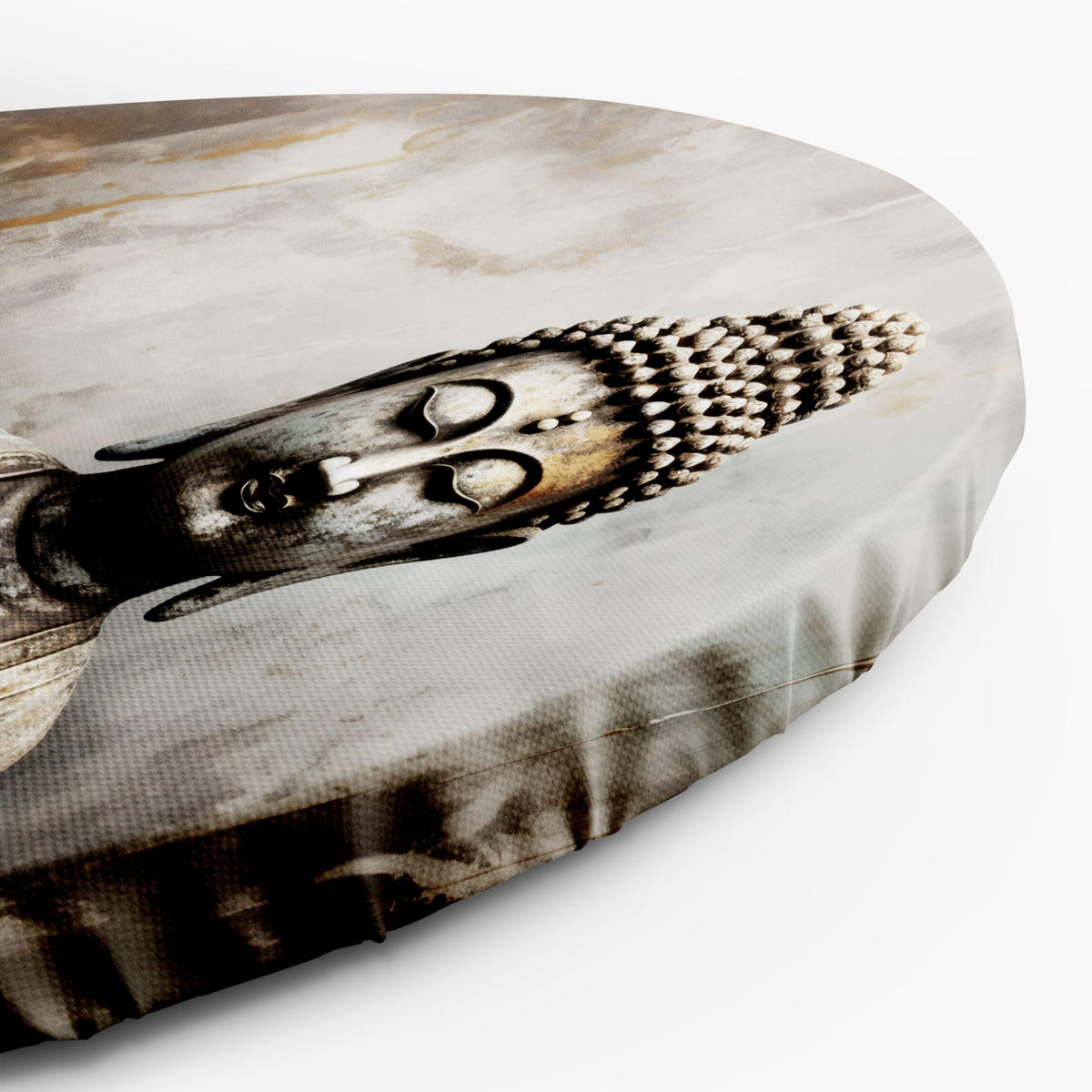 RUNDES BILD Grau 80/80 cm - Grau, Textil (80/80cm) - KUNSTLOFT