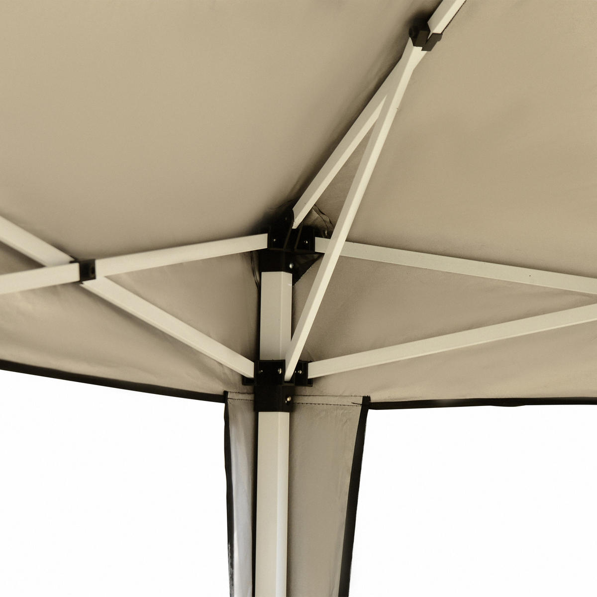 PAVILLON Pop-up Faltpavillon Schwarz - Schwarz, Metall (295/255/295cm) - ComfortXL