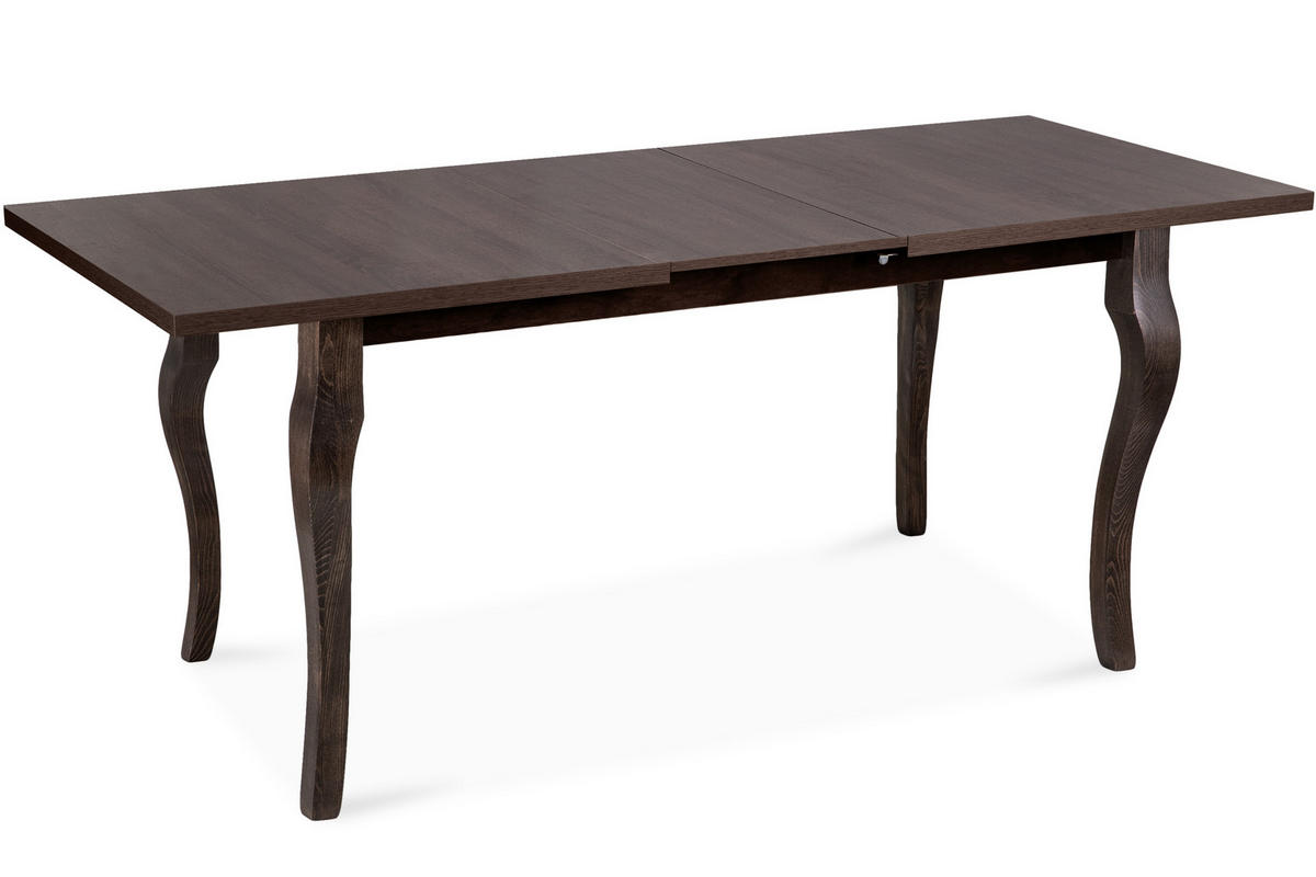 ESSTISCH CABIO ausziehbar bis 190cm, Walnuss dunkel - Walnussfarben, Holz (150/77/80cm) - KONSIMO®