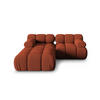 SOFA modular Bellis aus 3D-Stoff ziegelstein 3 Sitzplätze - Orange, Textil (188/70/188cm) - Micadoni