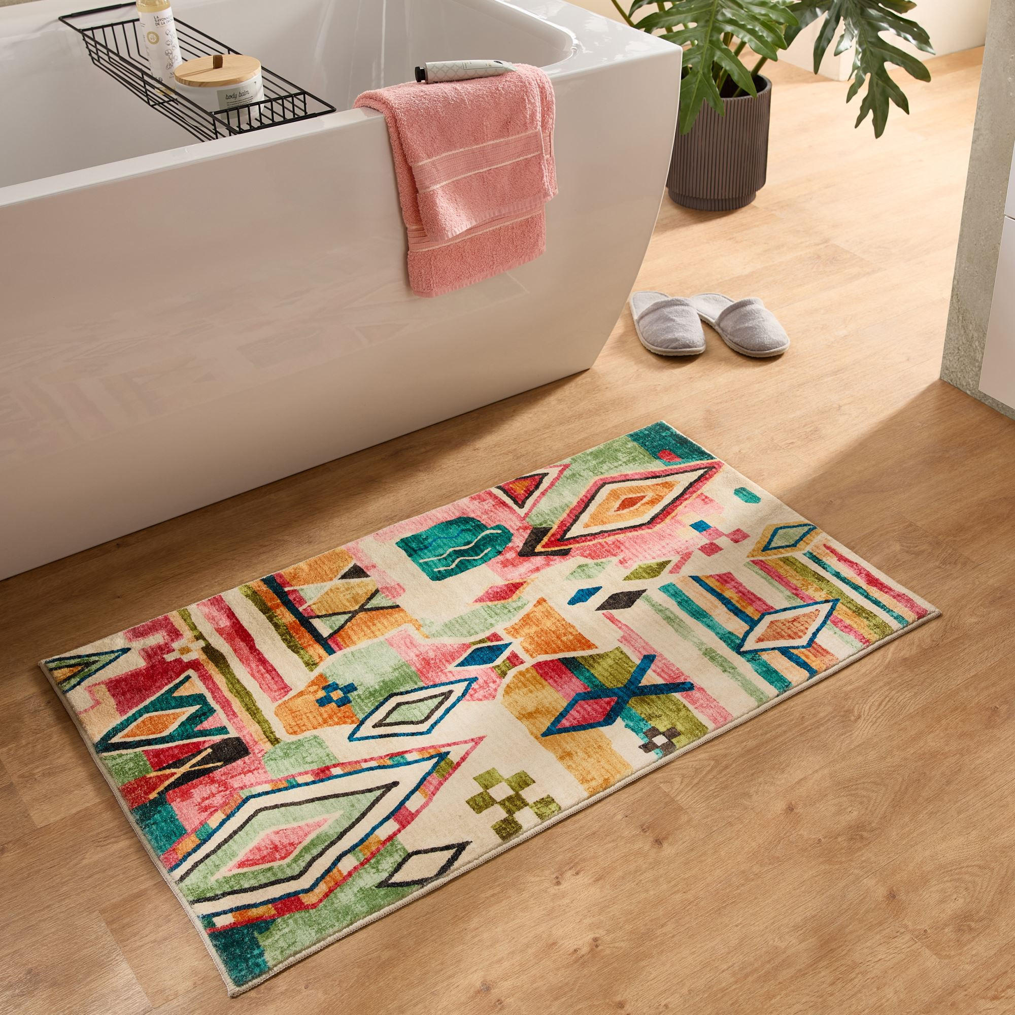 BADTEPPICH Ariella Bunt 70x120 cm - Multicolor, Textil (70/120cm) - Gino Falcone