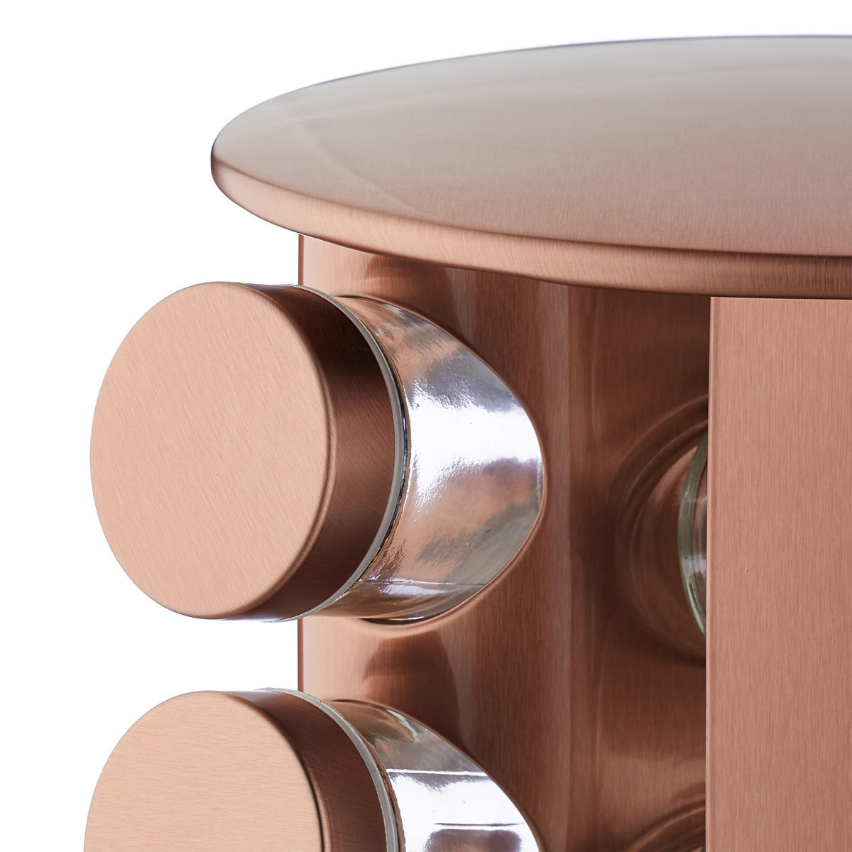 GEWÜRZKARUSSELL - Multicolor, Glas/Metall (22/22.5/22cm) - Relaxdays