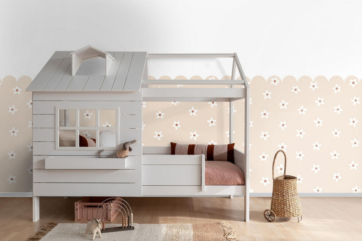 FOTOTAPETE Gänseblümchen 2.5 x 2.79 m - Beige, Papier (250/279cm) - ESTAhome