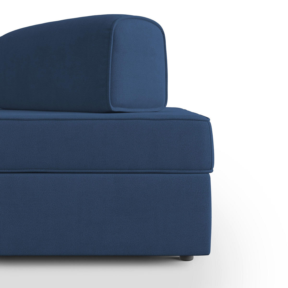 LINEARSOFA Liberty ausziehbar - Blau, Textil (160/42/105cm) - Divani.store