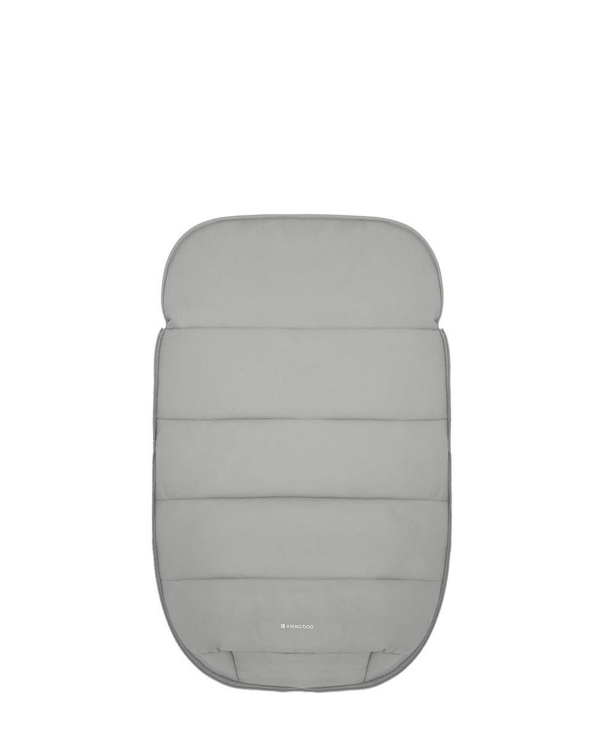 FUSSSACK Classic hellgrau Fleece, wasserabweisend, 3- und 5-Punkt-Gurt, Reißverschluss - Grau, Textil (45/1/85cm) - Kikka boo