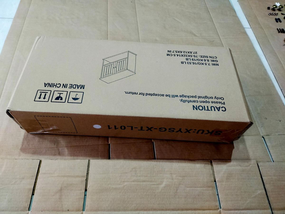 WANDSCHRANK Badezimmerschrank 54.6x19.8x59.9cm in Weiß mit verstellbaren Regalen - Weiß, Holzwerkstoff (54.6/59.9/19.8cm) - Modfu