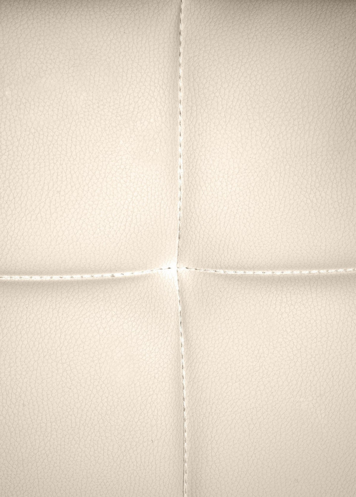 ARMLEHNENSTUHL Lederlook Creme - Creme, Textil/Metall (59/84/58cm) - CLP