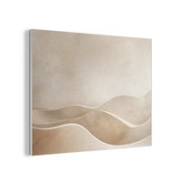 AKUSTIKPANEEL Beige - Natur - Abstrakt - Modern 80x60 cm - Beige, Textil (80/0.9/60cm) - MuchoWow