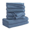 HANDTUCHSET BLISS 10-TLG - Blau, Textil (50/100cm) - MÖVE