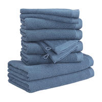 HANDTUCHSET BLISS 10-TLG - Blau, Textil (50/100cm) - MÖVE