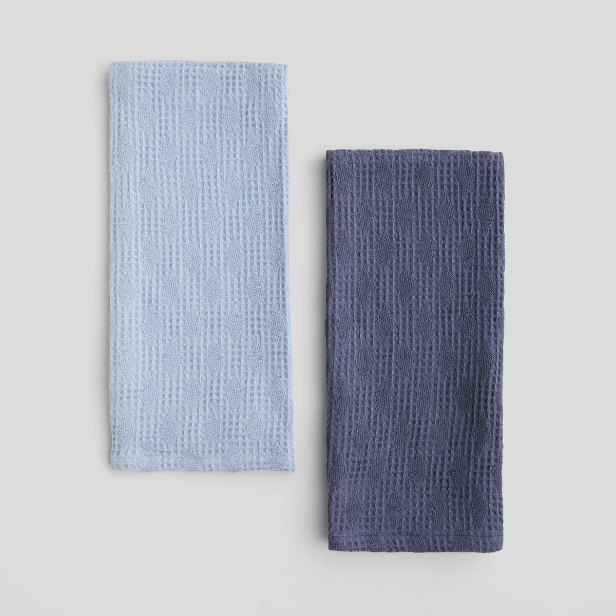 GESCHIRRTUCH-SET Disheri (2er-Set) - Hellblau, Textil (45/65cm) - home&you