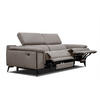 RELAXSOFA MATERA 3-Sitzer mit 2 Relaxfunktionen, taupe - Taupe/Schwarz, Holzwerkstoff/Textil (212/82/103cm) - Courtois Laville