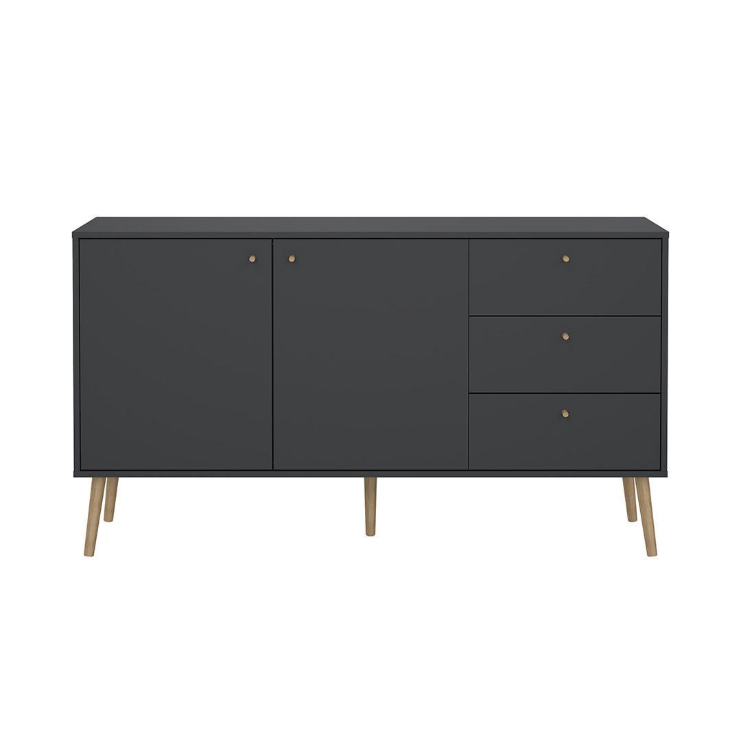 SIDEBOARD, Bodo, Grau, Holzwerkstoff, 148 x 40 x 82 cm - Grau, Holzwerkstoff (148/82/40cm) - ebuy24