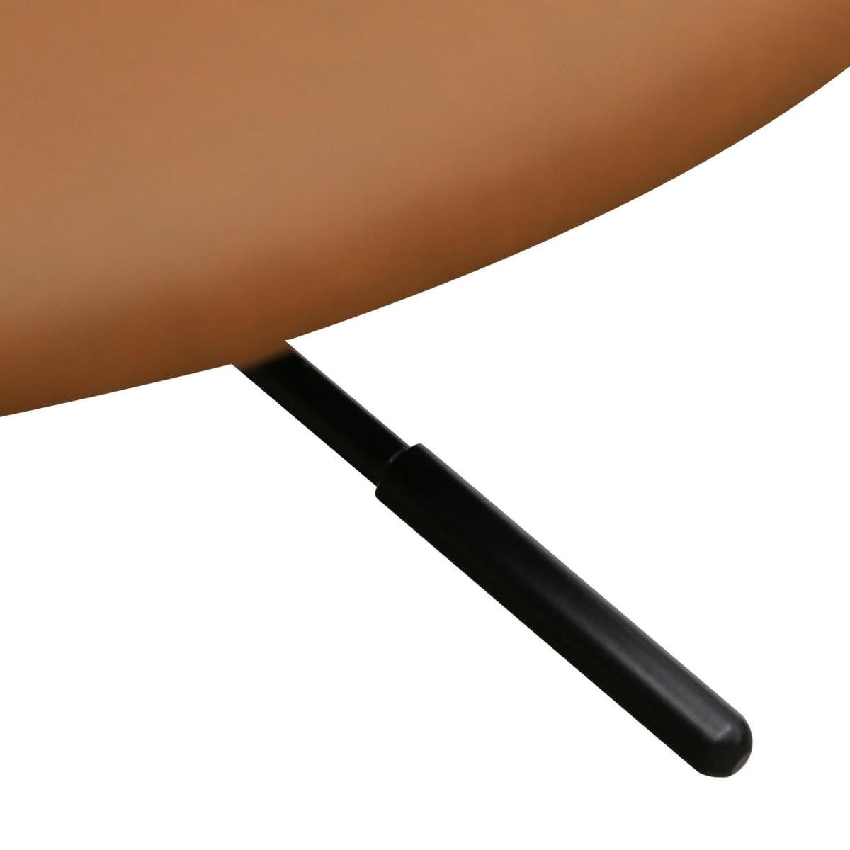 DREHSTUHL höhenverstellbar in Kunstleder Cognacbraun - Schwarz/Braun, Textil/Metall (56/74/57cm) - Furnhouse