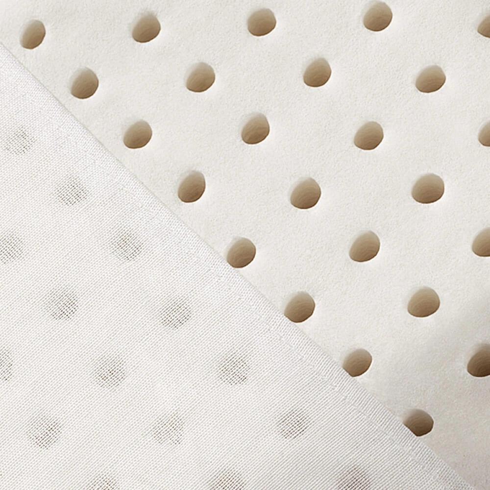 KOPFKISSEN Classic Latex Weiß 40x80 cm - Weiß, Naturmaterialien/Textil (40/80cm) - Letti Moderni