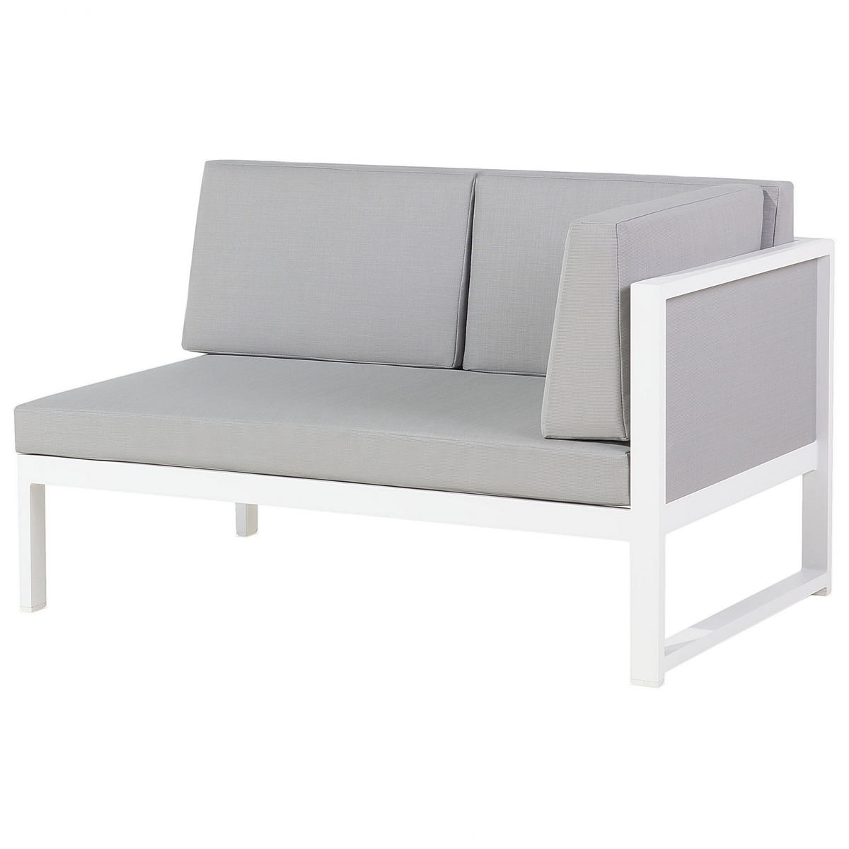 LOUNGE-SET 6-Sitzer grau Castella - Grau, Metall - Beliani