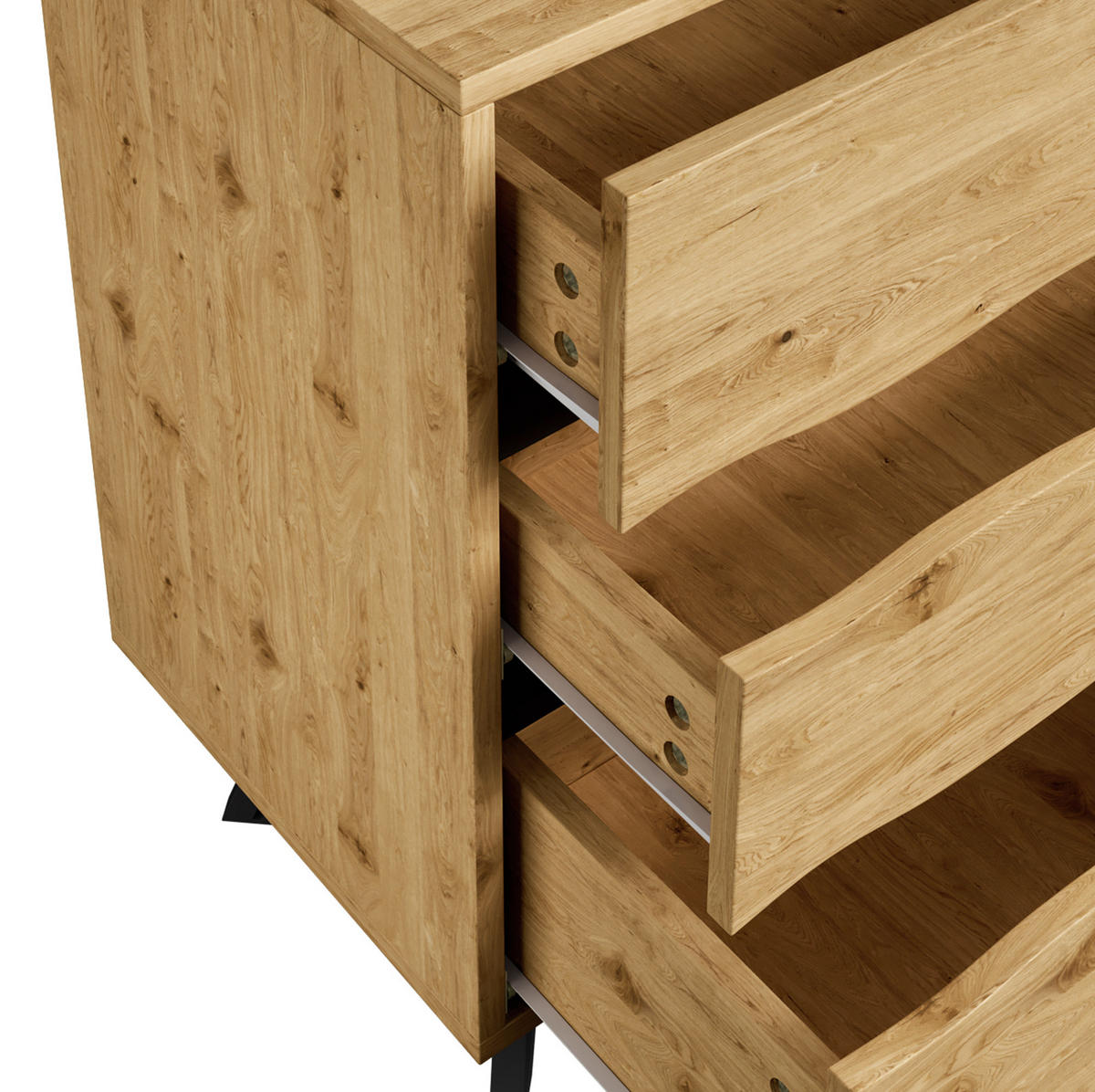 SIDEBOARD 120/40/75.5 cm Holzfarbe aus Spanplatte mit 6 Schubladen - Naturfarben, Holzwerkstoff (40/75.5/120cm) - OKMYHOME