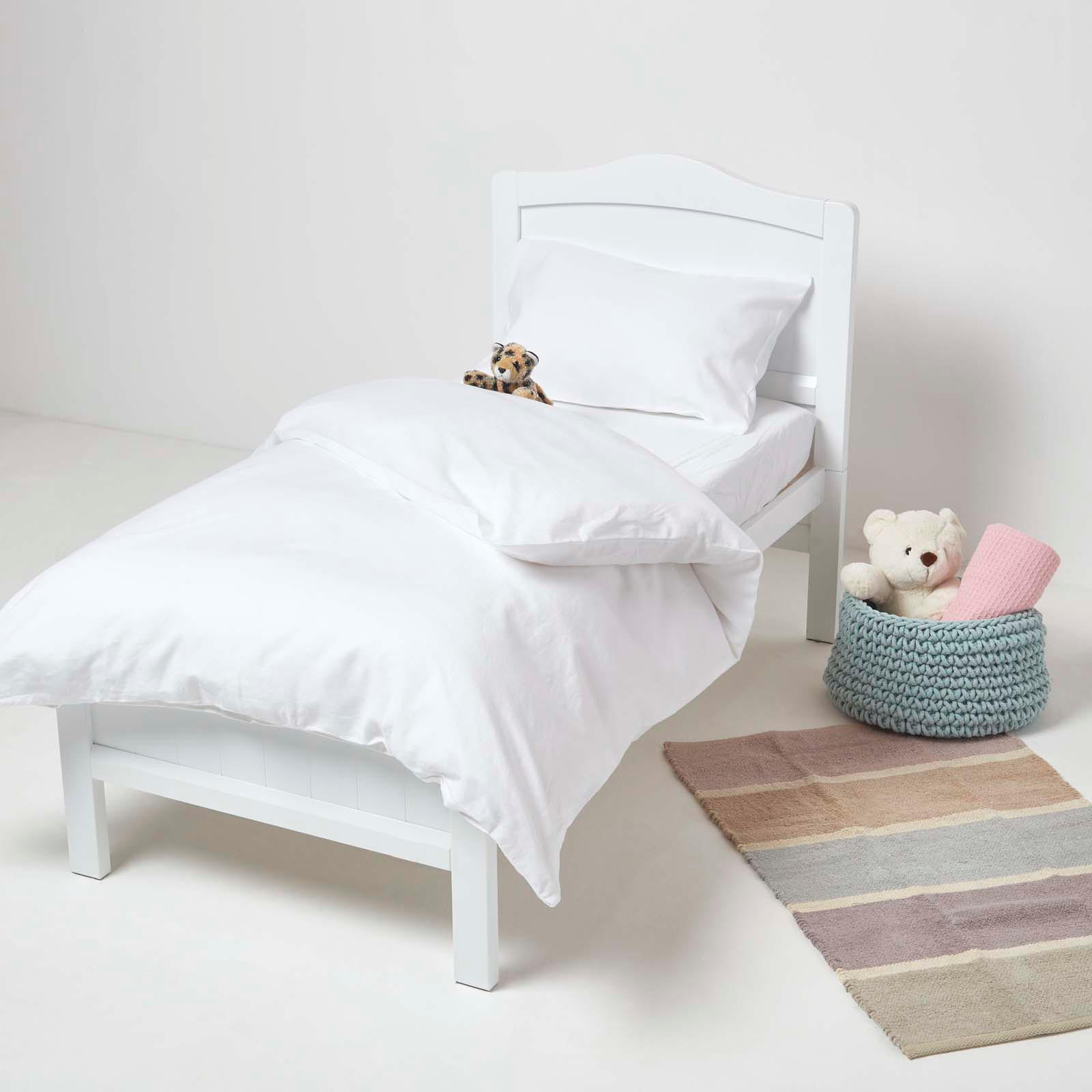 KINDERBETTWÄSCHE Leinen - Weiß, Textil (120/150cm) - Homescapes