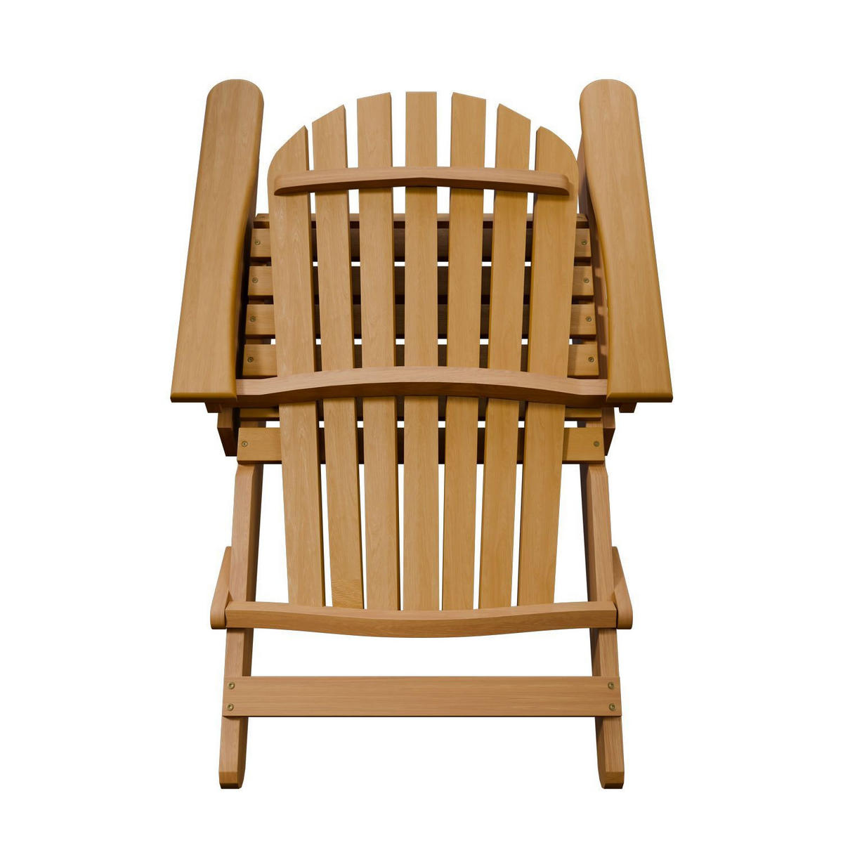 LIEGESTUHL Korfu Akazie klappbar - Naturfarben, Holz (69/94/85cm) - Juskys