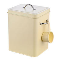 BOX na pranie - béžová, kov (18/25.5/15.5cm) - Relaxdays
