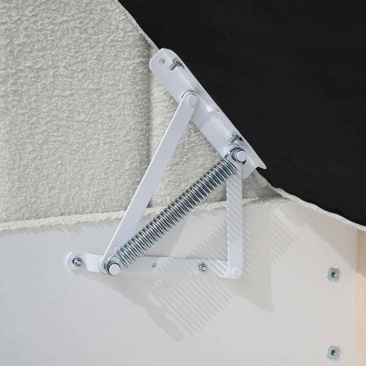 SCHLAFSOFA Rafi, Eckbett mit Bettkasten, 90x200 cm, Hellgrau - Hellgrau, Textil (209/94/102cm) - Beautysofa