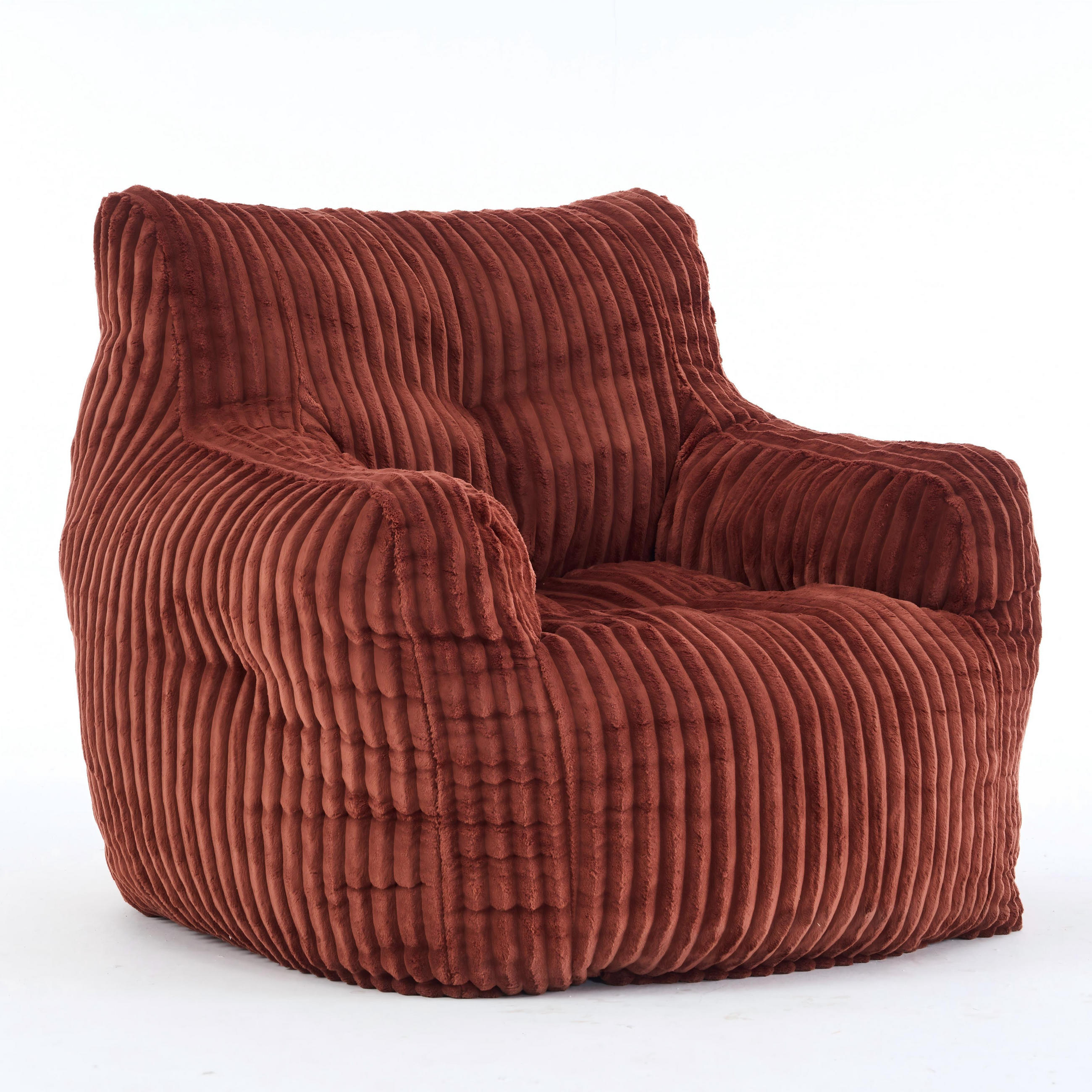SITZSACK Cord Ziegelrot - Orange, Textil (100/70/94cm) - WISHDOR