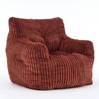 SITZSACK Cord Ziegelrot - Orange, Textil (100/70/94cm) - WISHDOR