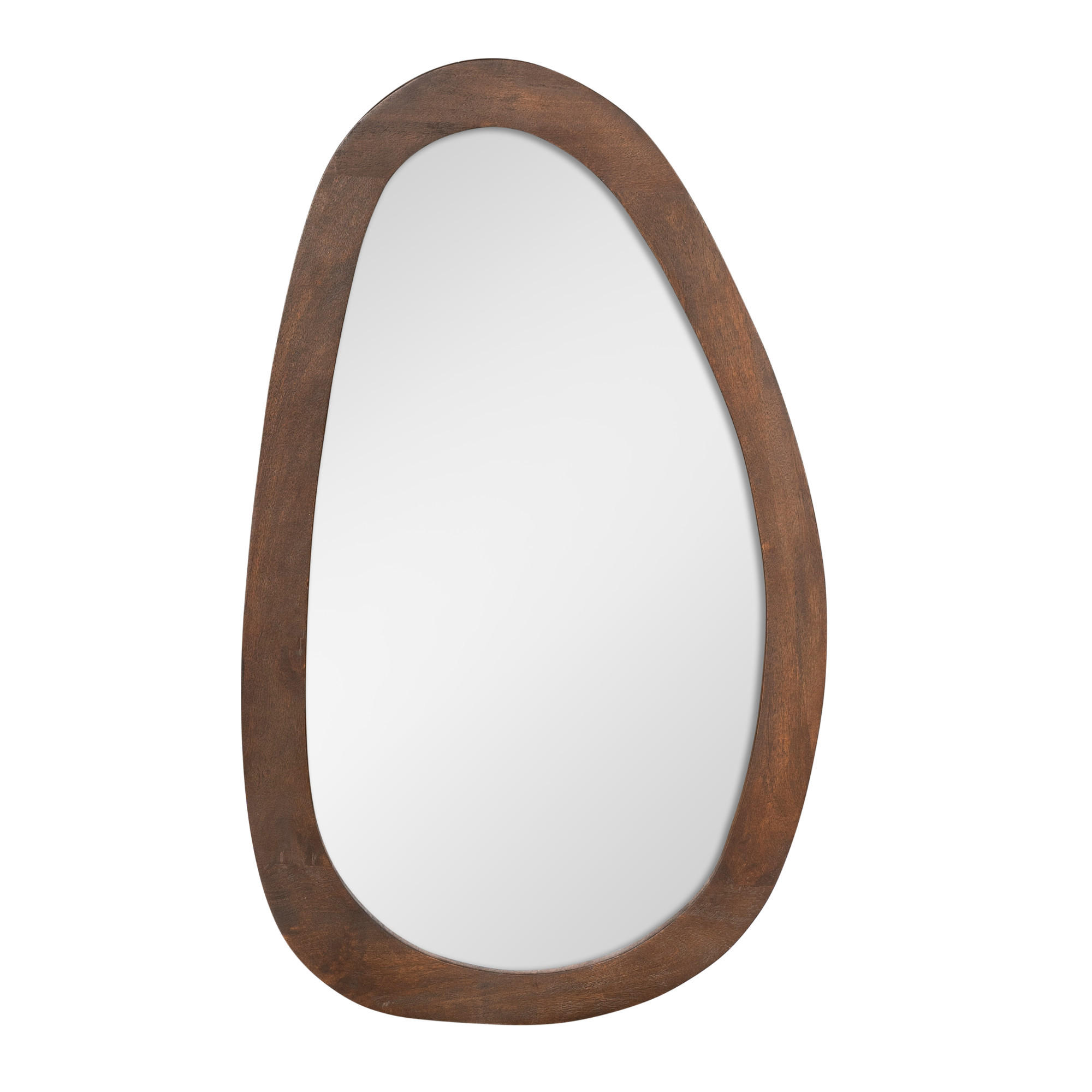 SPIEGEL Lou Braun 3/100/60 cm - Dunkelbraun, Holz (100/60/3cm) - Starfurn