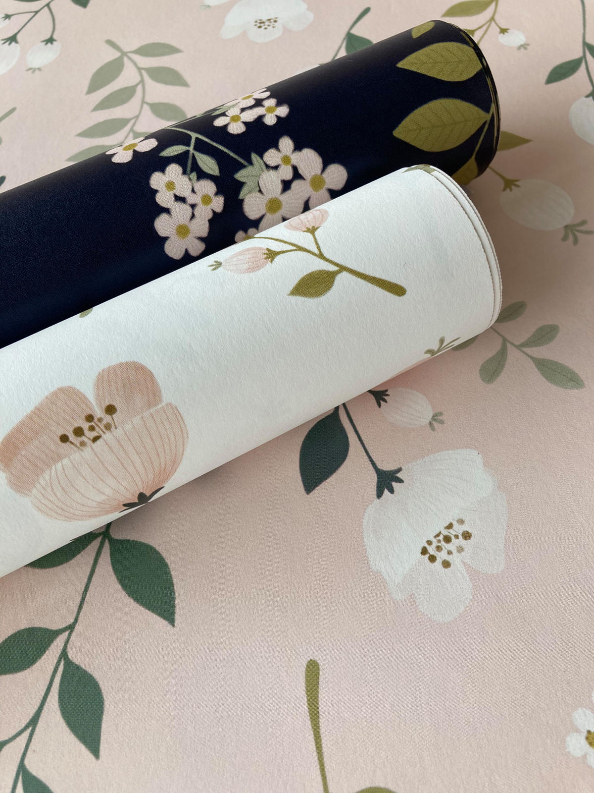 TAPETE Blumen 53 cm x 10.05 m - Pink, Papier (53/0.1cm) - ESTAhome