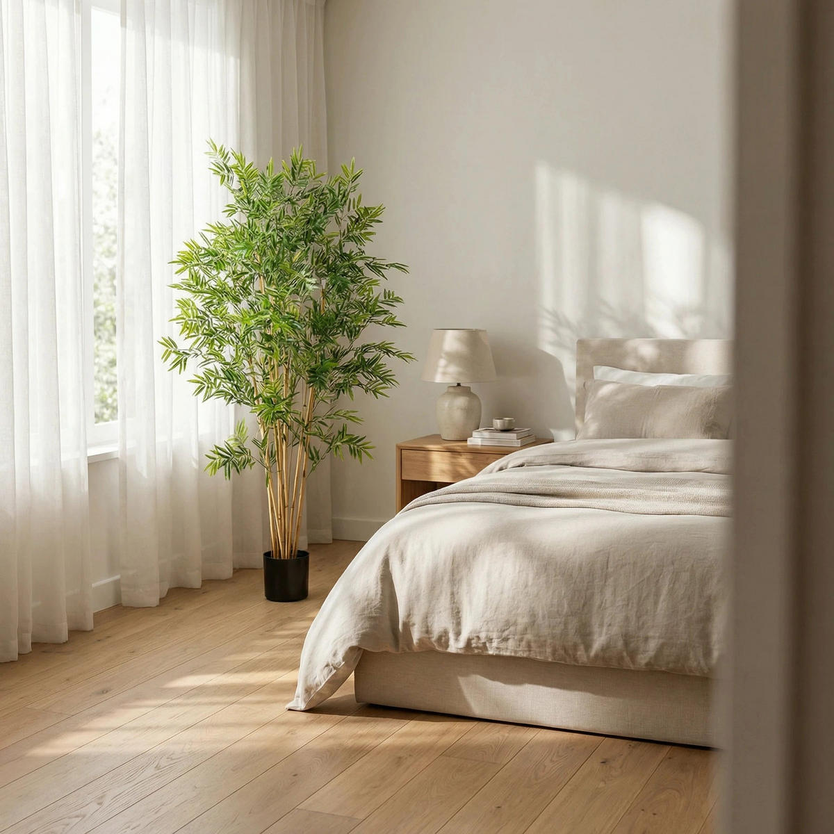 KUNSTBAUM Künstlicher Bambus - Mina 150 cm - Grün, Kunststoff (150cm) - aplanta